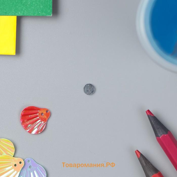 Магнит технический неодимовый, серебристый, 8×1.2 мм