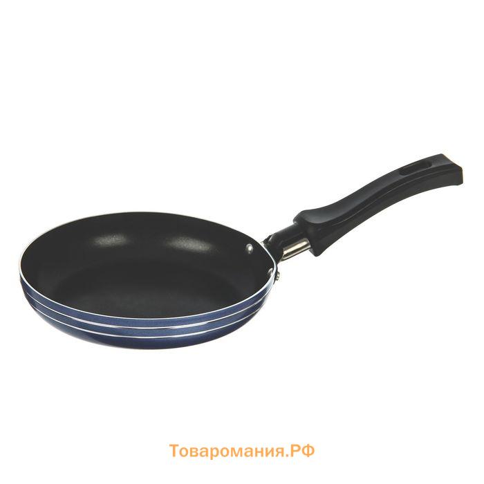 Сковорода «Лерой», d=14 см, пластиковая ручка, антипригарное покрытие, МИКС
