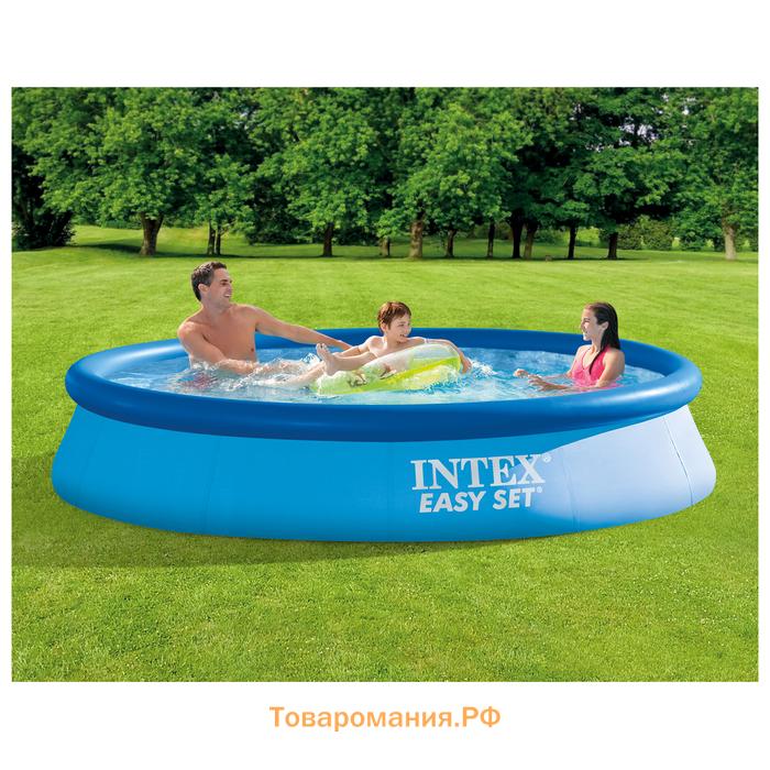 Бассейн надувной INTEX Easy Set 28132NP, 366×76 см, фильтр-насос, круглый