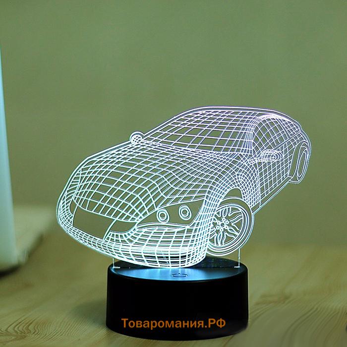 Светильник "Авто" LED 3 режима белый от сети 10,5x13x20,5 см RISALUX