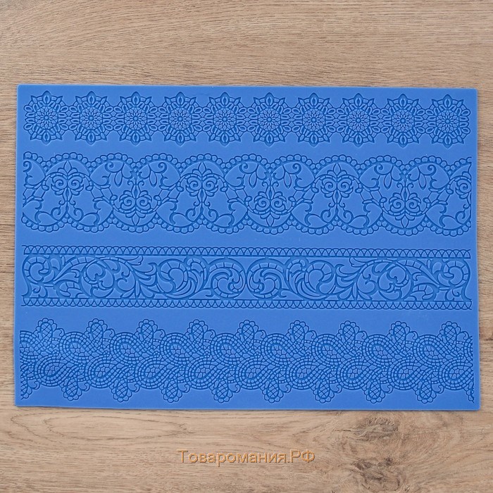 Коврик для айсинга «Восхищение», силикон, 38×26,5 см, цвет сиреневый