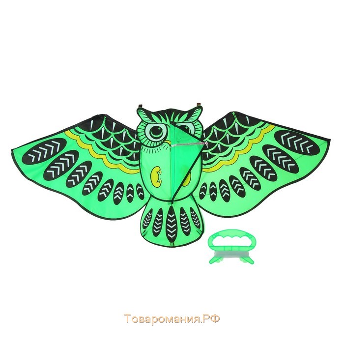 Воздушный змей «Сова», с леской, МИКС