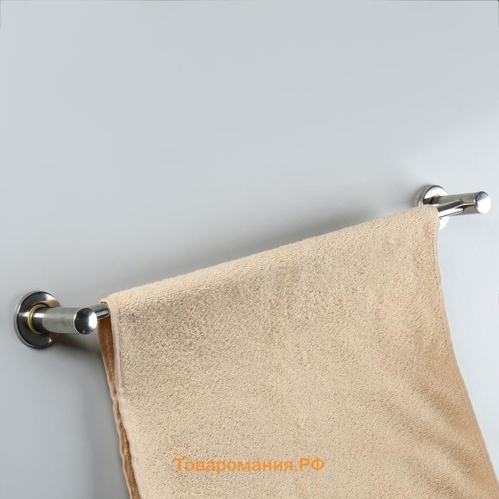 Держатель для полотенец одинарный, 61×5×8.5 см, хром