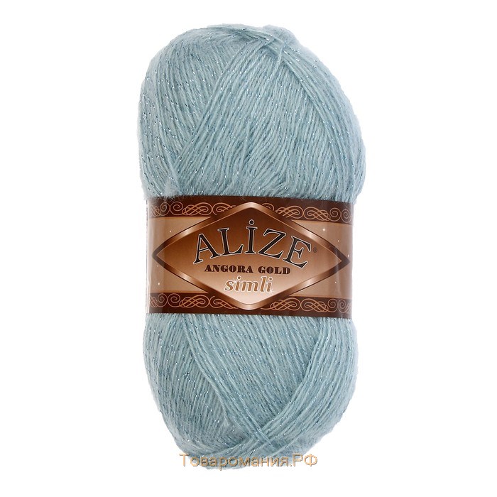 Пряжа "Angora Gold Simli" 75% акрил, 20% шерсть, 5% металлик 500м/100гр (114)