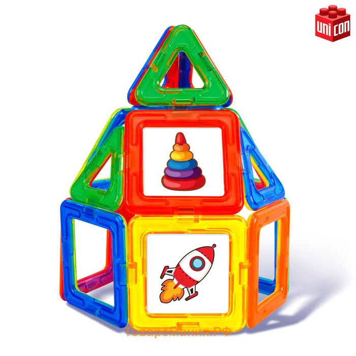 Магнитный конструктор Magical Magnet, 54 детали, детали матовые