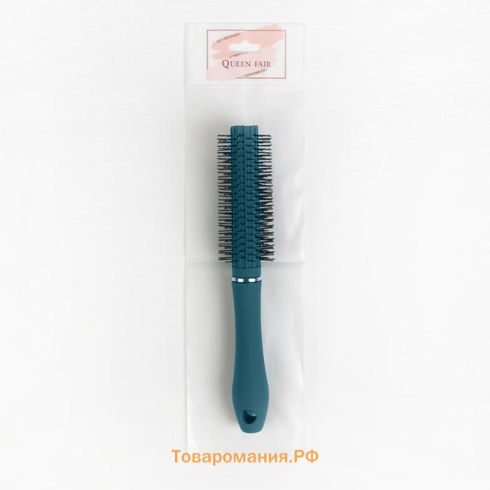 Брашинг, прорезиненная ручка, d=1.8/4×22(±1) см, бирюзовый
