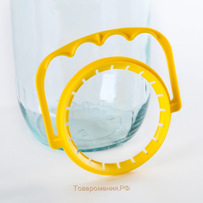 Ручка для стеклянных банок, d = 82 мм, цвет красный