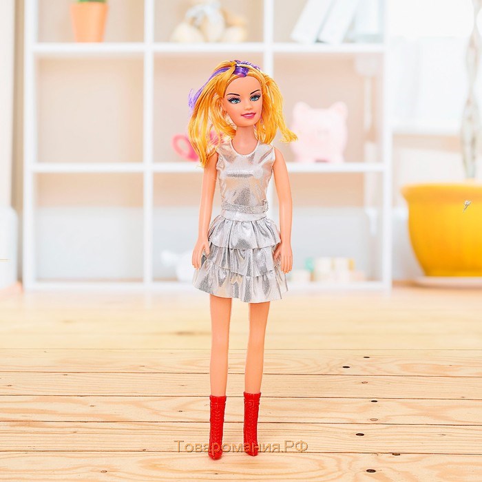 Кукла «Наташа» в платье, высота 41 см, МИКС