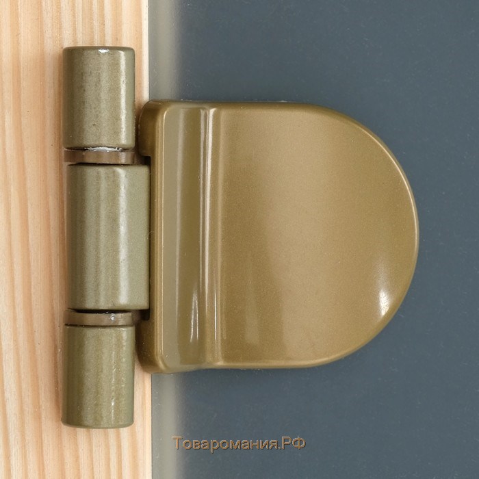 Дверь для бани и сауны, размер коробки 190 × 70 см, 6 мм, 2 петли, цвет сатин