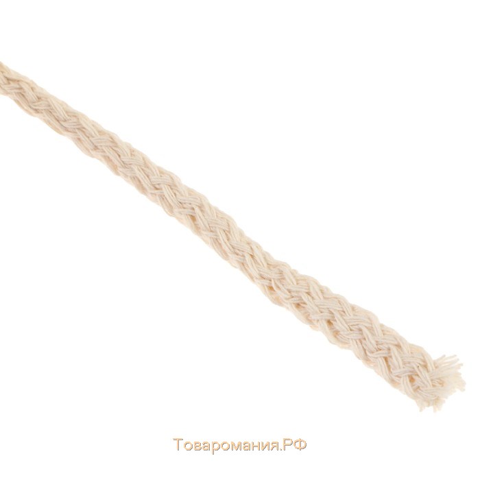 Шнур для вязания "Пухлый" 100% хлопок ширина 5мм 100м (суровый)