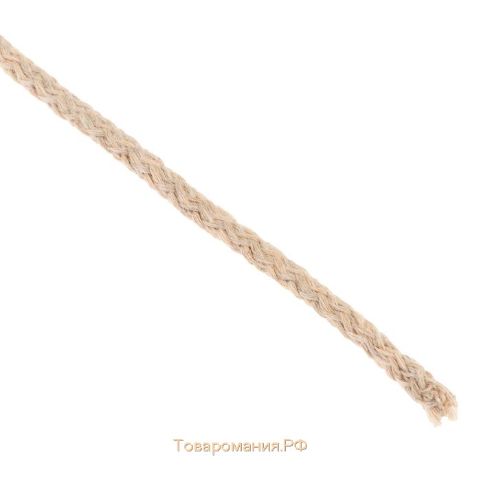 Шнур для вязания "Пухлый" 100% хлопок ширина 5мм 100м (песочный)