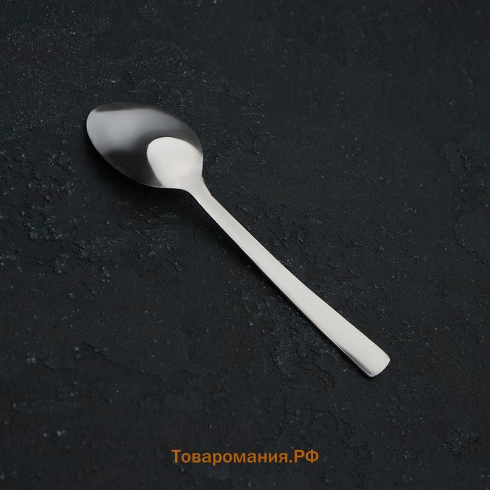 Ложка чайная  Gleen, длина 14 см, толщина 1 мм, нержавеющая сталь, серебристая