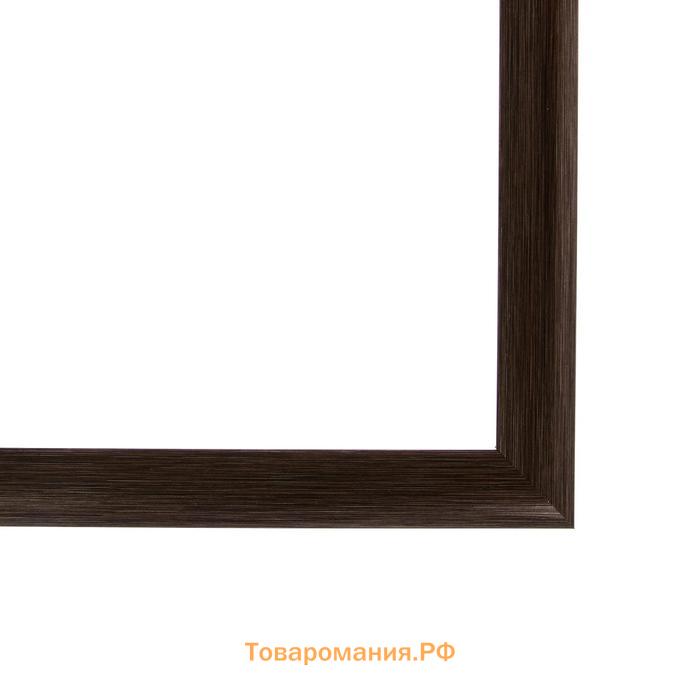 Рама для картин (зеркал) 40 х 50 х 2,7 см, пластиковая, Calligrata 6472, мокрый асфальт