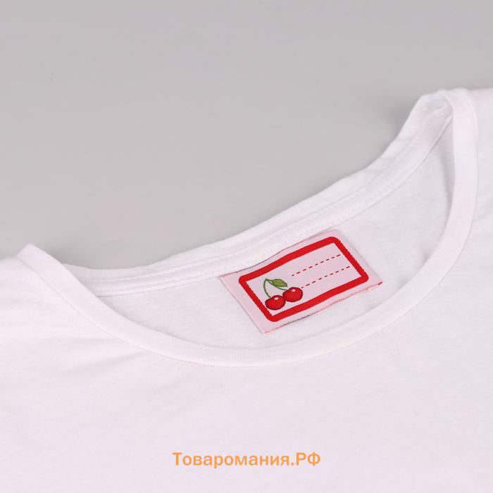 Нашивка «Вишенки», 5.5×3.2 см, 10 шт., красная