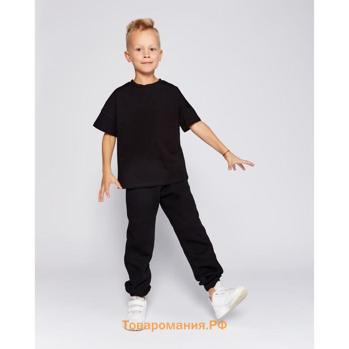 Футболка детская MINAKU:Basic line kids цвет чёрный, рост 110