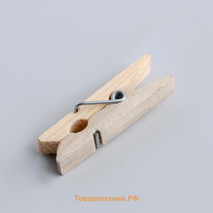 Прищепки для белья  «Мини», деревянные, 3.5×0.7×1 см, см, 30 шт.