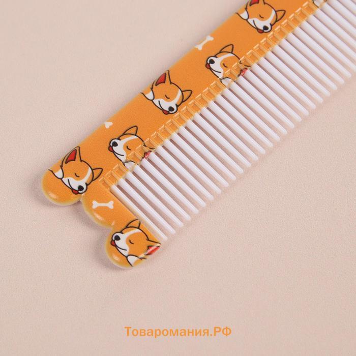Расчёска фигурная «Корги», 14.7×3.8 (±1) см