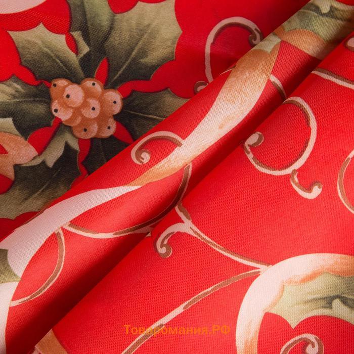 Скатерть новогодняя "Новогодние подарки" 145*300 +/- 2 см, 100% п/э