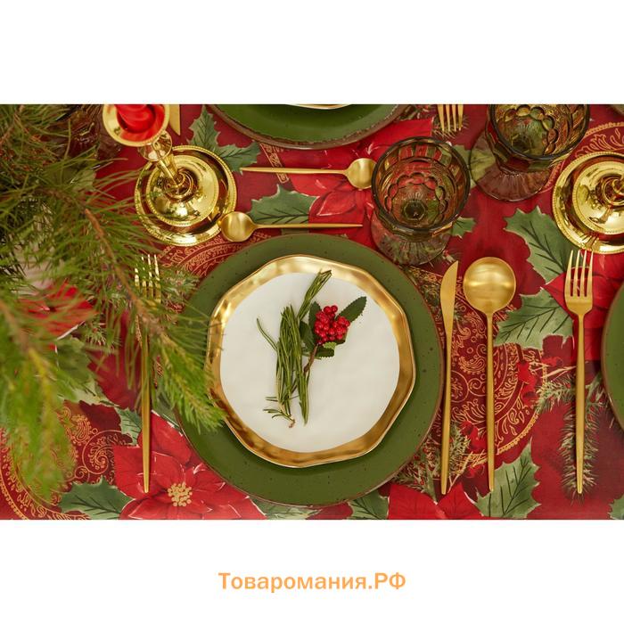 Скатерть новогодняя «Волшебный праздник» 145*300 +/- 2 см, 100% п/э