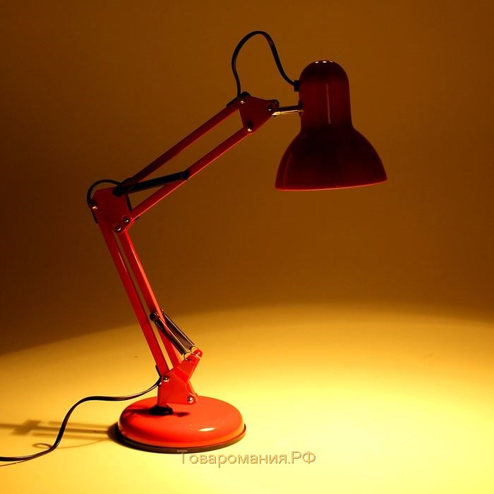 Лампа настольная 1х40Вт Е27 красная h-55 см RISALUX