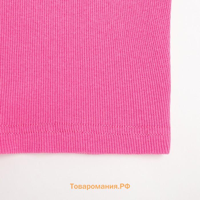 Топ женский MINAKU: Basic line цвет ярко-розовый, р-р 46