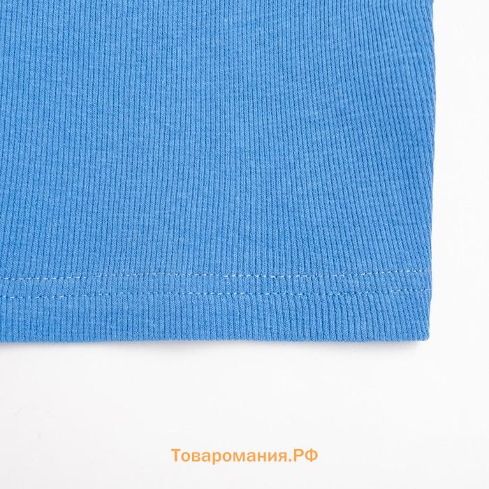 Топ женский MINAKU: Basic line цвет голубой, р-р 44
