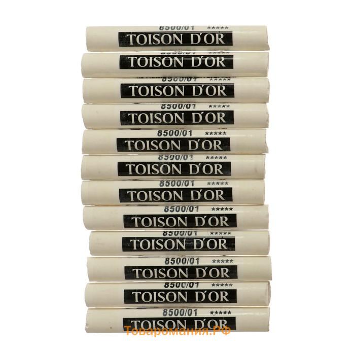 Набор пастели сухой Koh-I-Noor TOISON D`OR SOFT 8500, титановый белый, 12 штук в наборе