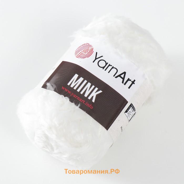 Пряжа "Mink" 100% полиамид 75м/50гр (330 белый)