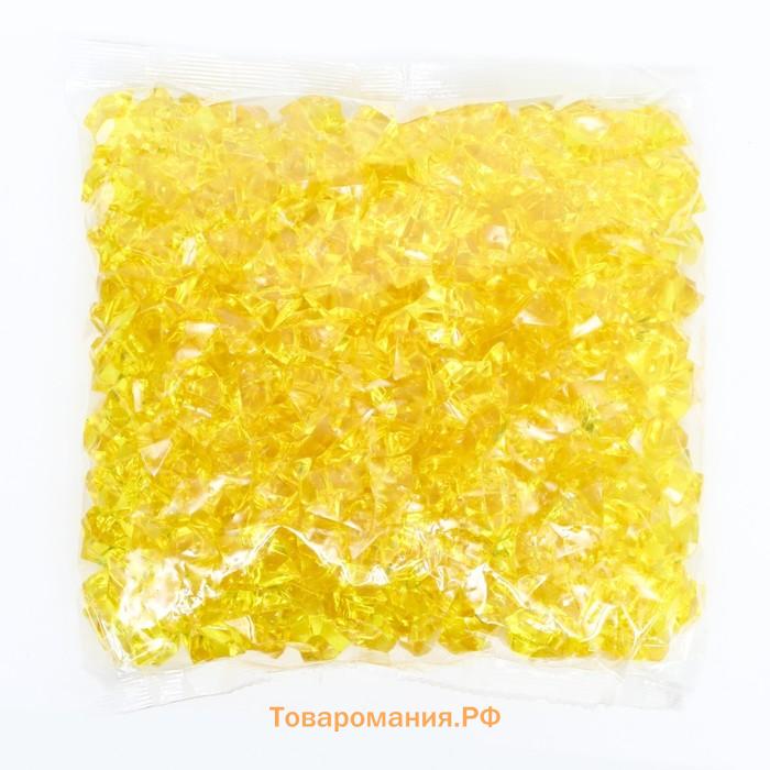 Декор акрил «Искусственный лед», 25×18 мм, 260 шт., жёлтый
