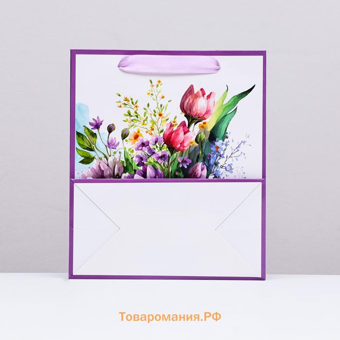 Пакет ламинированный вертикальный «Самой красивой», 23×27×11.5 см