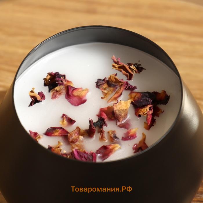 Ароматическая свеча в баночке, 300 г, rose