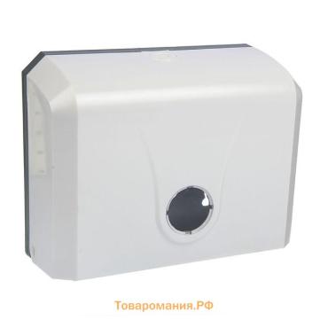 Диспенсер для бумажных полотенец в листах, 26×12×22 см, белый