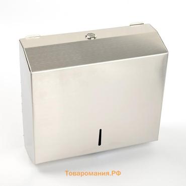 Диспенсер для бумажных листовых полотенец, нержавеющая сталь