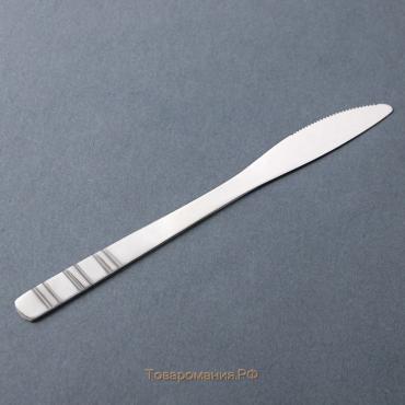 Нож столовый из нержавеющей стали «Равингтон», длина 22,3 см, цвет серебряный