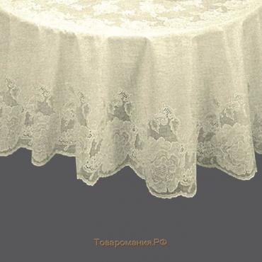 Скатерть Towa «Ажурная» Dia Rose, круг 152 см, цвет белый