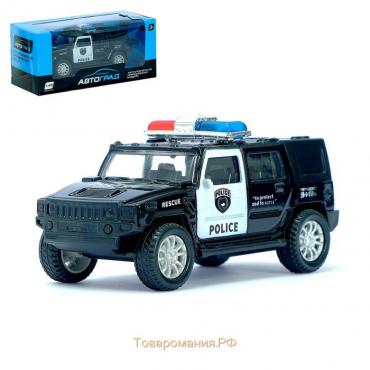Машина металлическая «Полицейский джип», масштаб 1:43, инерция