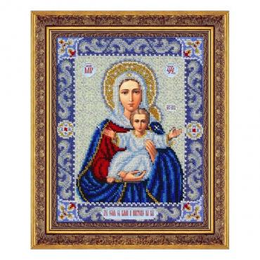 Набор для вышивания бисером Паутинка «Пресвятая Богородица. Леушинская»