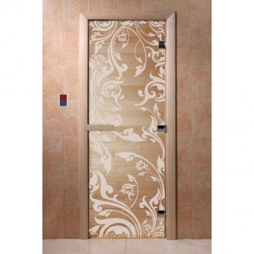 Дверь «Венеция», размер коробки 190 × 70 см, правая, цвет прозрачный