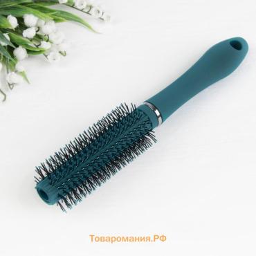 Брашинг, прорезиненная ручка, d=1.8/4×22(±1) см, бирюзовый