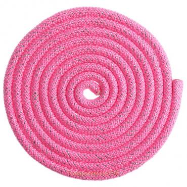 Скакалка для художественной гимнастики утяжелённая Grace Dance, 2,5 м,цвет розовый