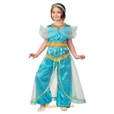Карнавальный костюм «Принцесса Жасмин», текстиль-принт, блуза, шаровары, р. 28, рост 110 см
