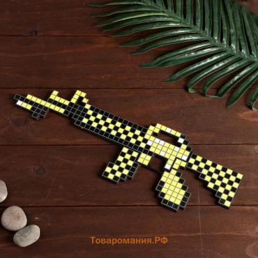 Сувенир деревянный "Автомат тактический", цвет МИКС