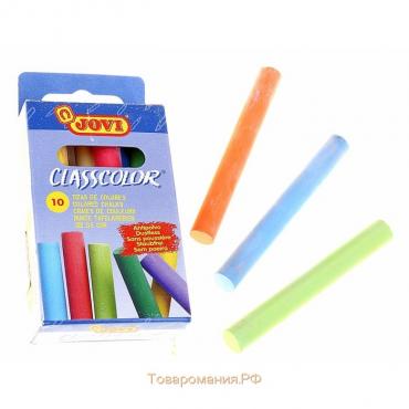 Мелки цветные 10 цветов, JOVI Classcolor, круглые