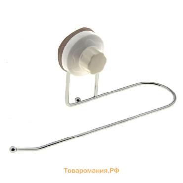 Держатель для полотенец на вакуумной присоске , 27×6.5×7 см